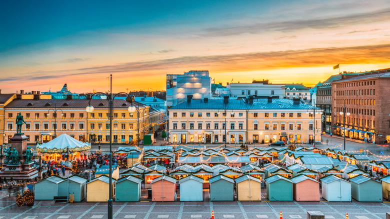 market stalls at Kauppatori, Helsinki