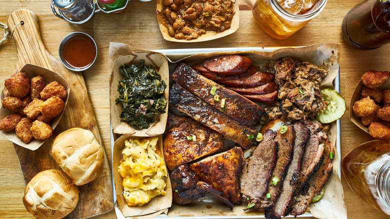 texas barbecue meal