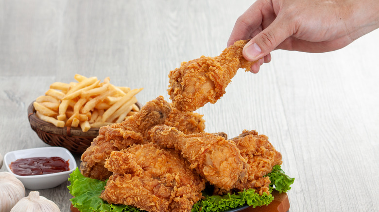 Fried Chicken and French Fries 