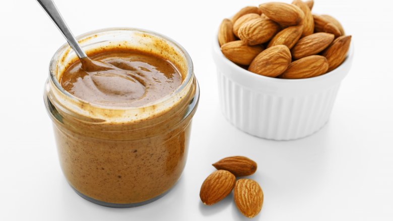 Bowl of almond butter