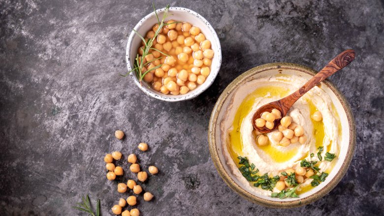 Chickpeas and hummus