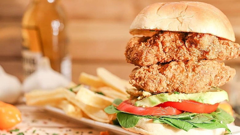 Vegan chicken sandwich