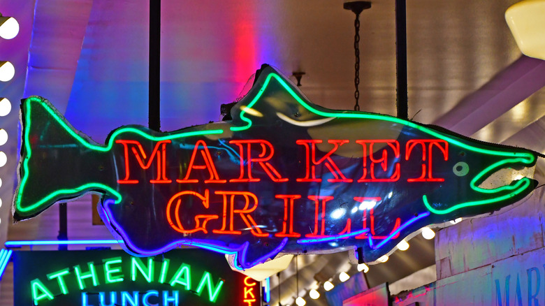 Market Grill sign