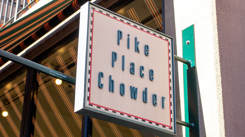 Pike Place Chowder sign