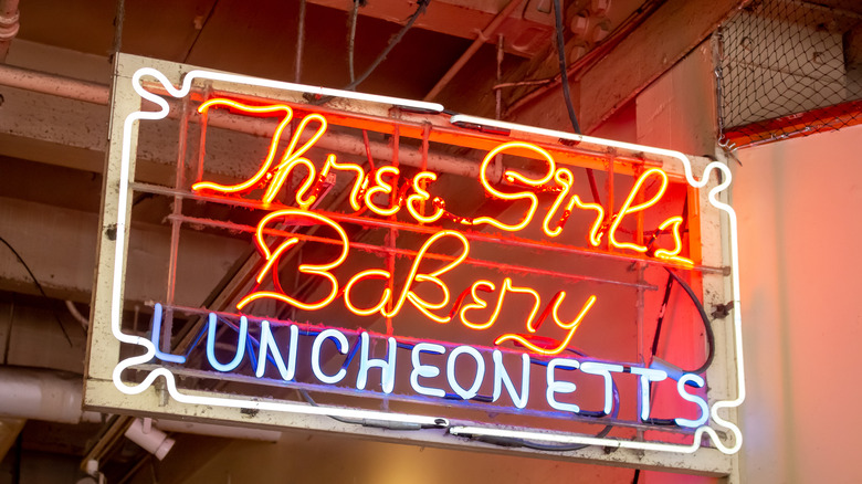 Three Girls Bakery sign