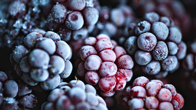 Frozen blackberries