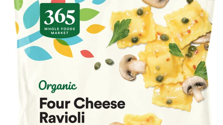 Bag of 365 Four Cheese organic ravioli