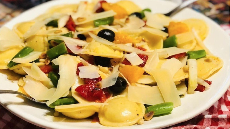 Celentano ravioli on plate