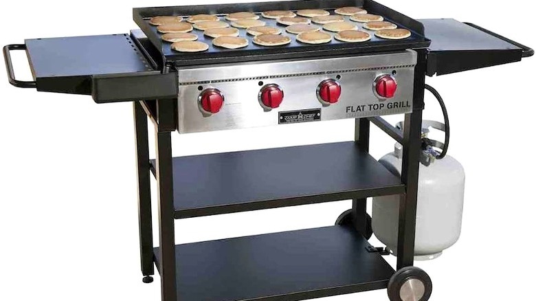 Camp Chef grill and griddle combination 