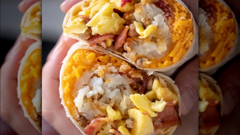 Two Pieces of Breakfast Burrito 