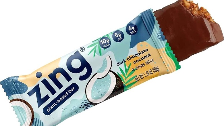 Zing Bar in dark chocolate coconut