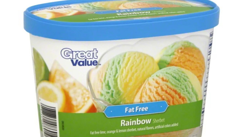 Great Value rainbow sherbet 