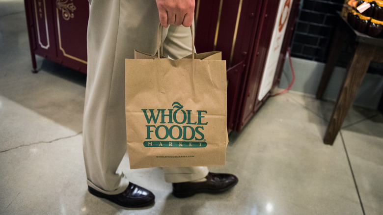 A shopping bag from Whole Foods