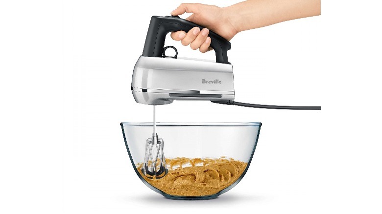 Breville hand mixer in bowl