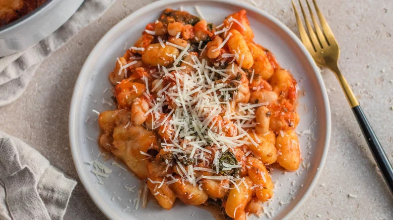 A plate of gnocchi