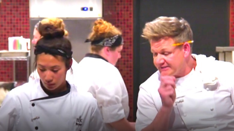 Chef Ramsay coaches contestant Brynn 