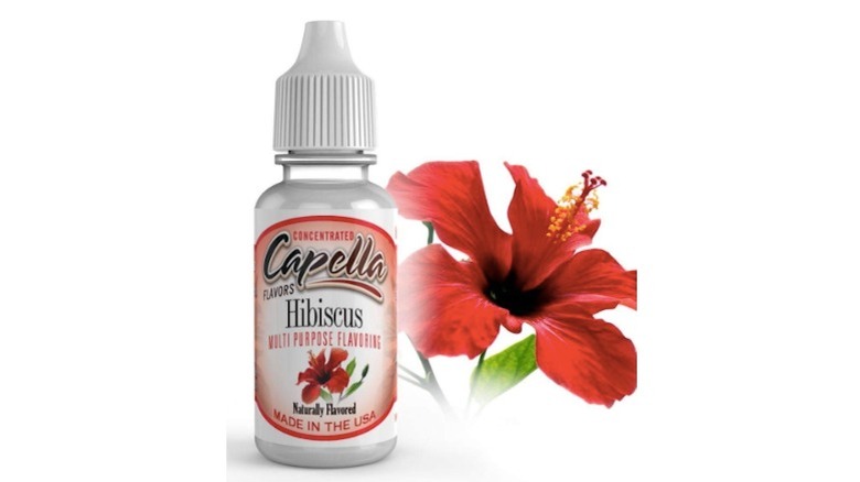 food flavoring with hibiscus flower