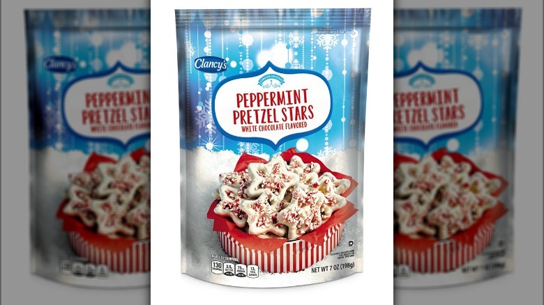 Aldi's Dipped Peppermint Pretzel Stars