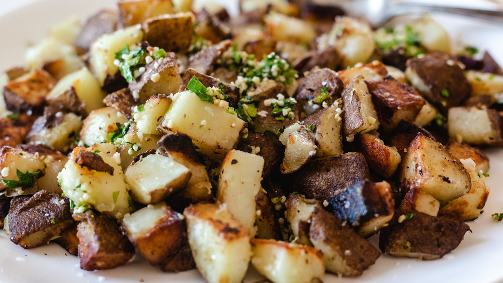 home fries close up