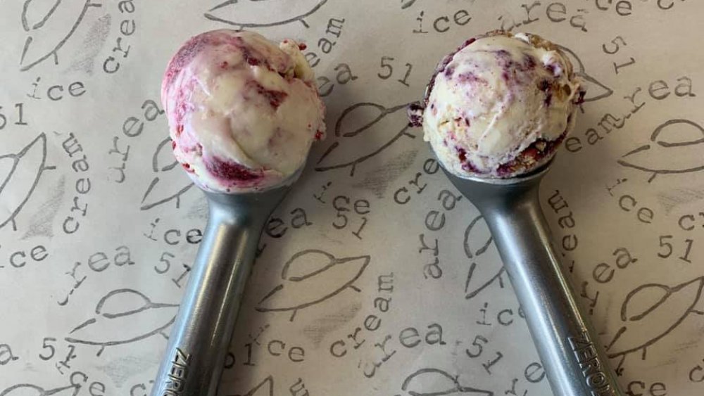 Area 51 Cedar Hill Blueberry Cobber ice cream