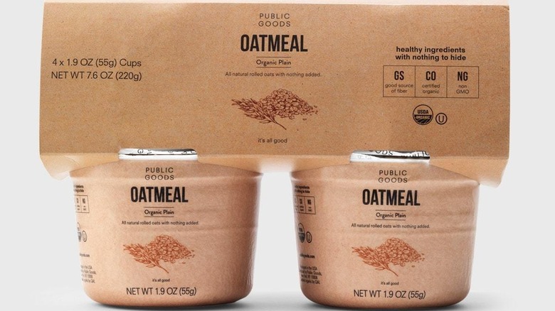 pack of Public Goods instant oatmeal