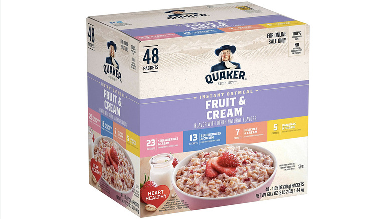 Quaker Oats Fruit and Cream Instant Oatmeal