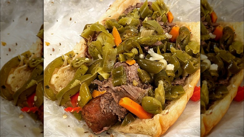 Johnnie's Beef Italian beef sandwich