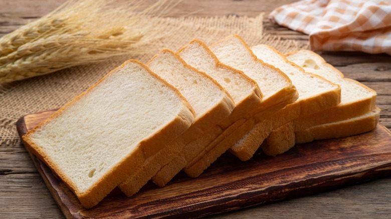 slices of white bread