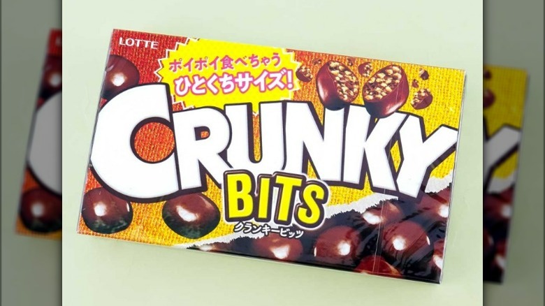 A box of Crunky Chocolate Bits