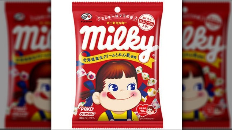 A bag of Fujiya Milky Candy