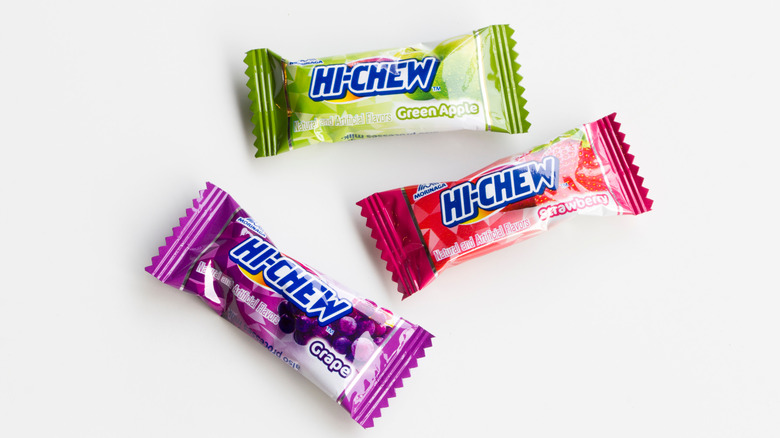 Individually wrapped Hi-Chew candies