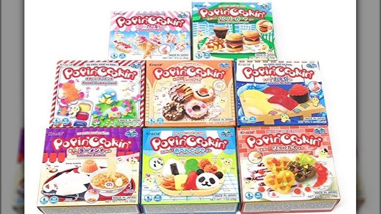 Several boxes of Popin' Cookin Kits