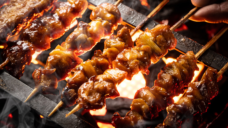 Yakitori on skewers