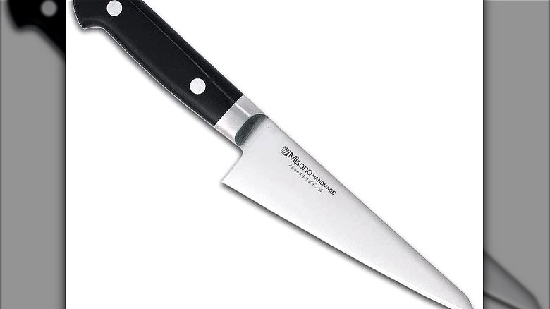 Japanese butchery knife called honesuki  