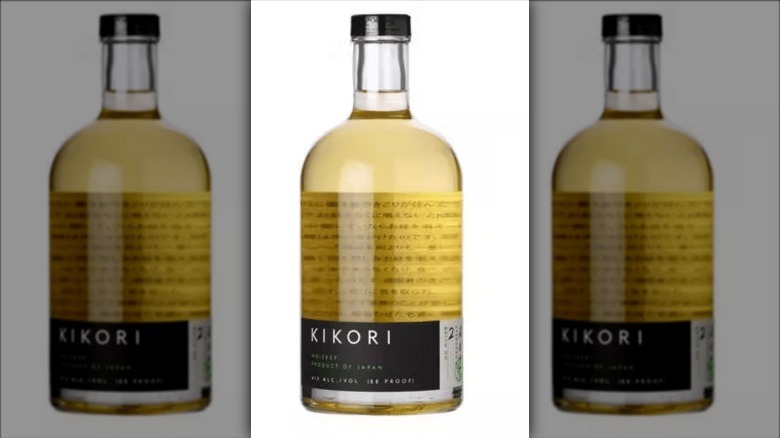 three bottles Kikori whisky