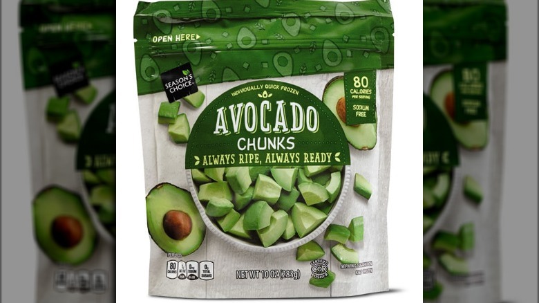 A packet of avocado chunks