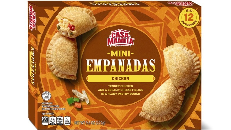 Box of frozen mini empanadas 