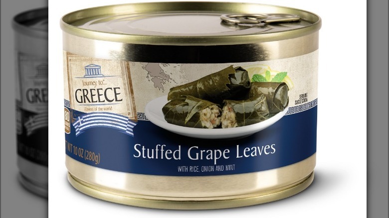 canned stuffed grape leaves