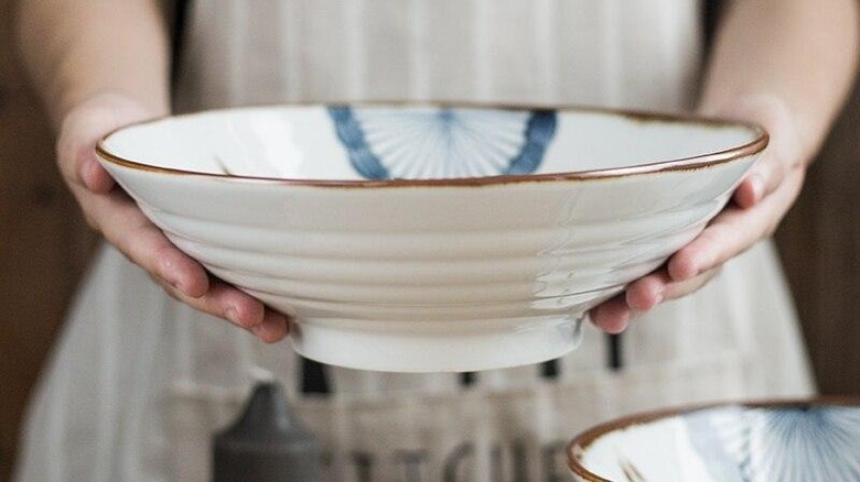 a hand painted bowl