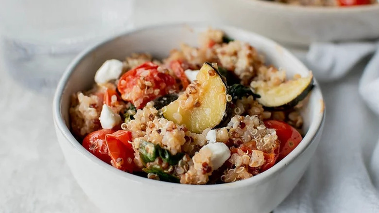 Bowl of quinoa and vegetables