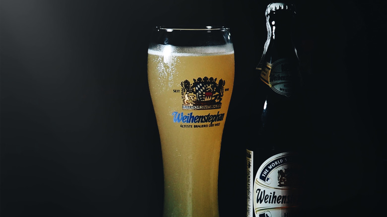 Weihenstephaner Hefeweissbier in glass