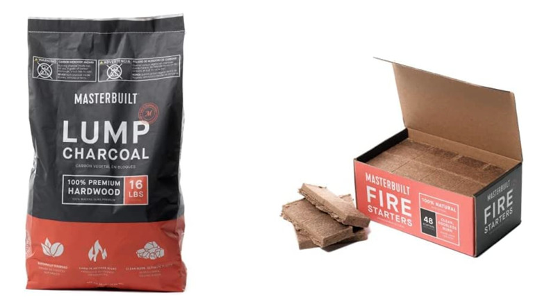 Masterbuilt lump charcoal and fire starter bundle