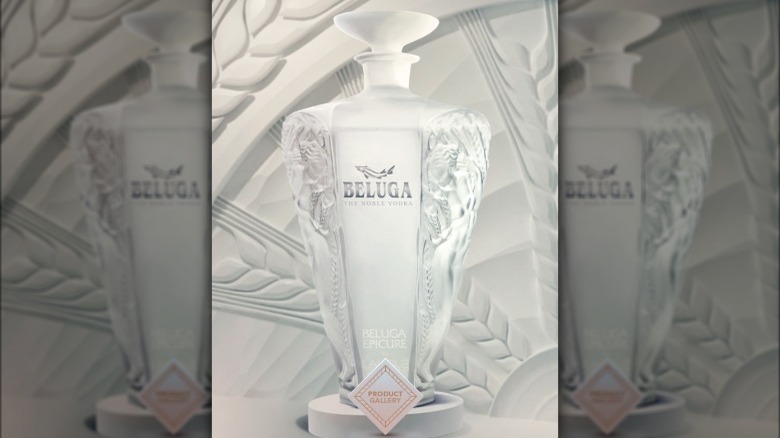 Beluga Epicure vodka crystal bottle