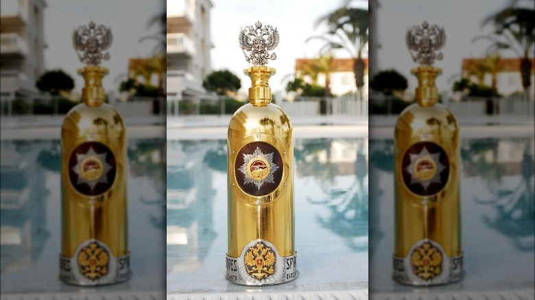 Russo Baltique vodka bottle