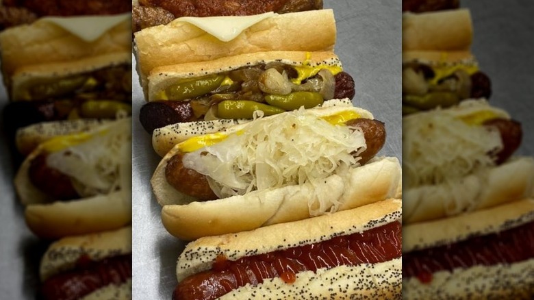 four Martino's hot dogs