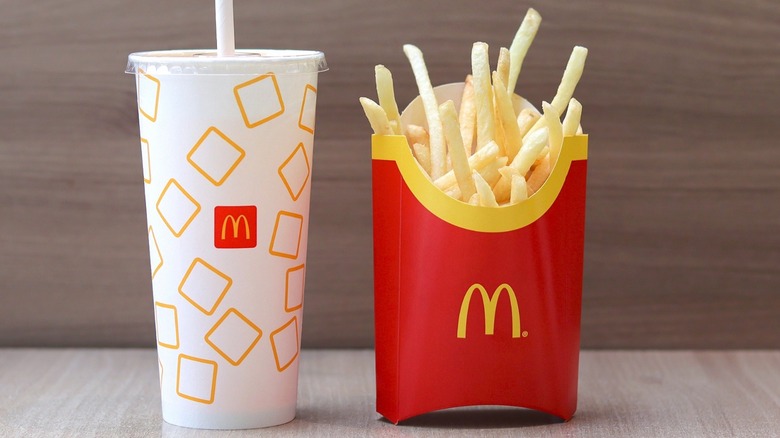 McDonald's drink and fries