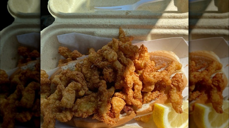 fried clam roll