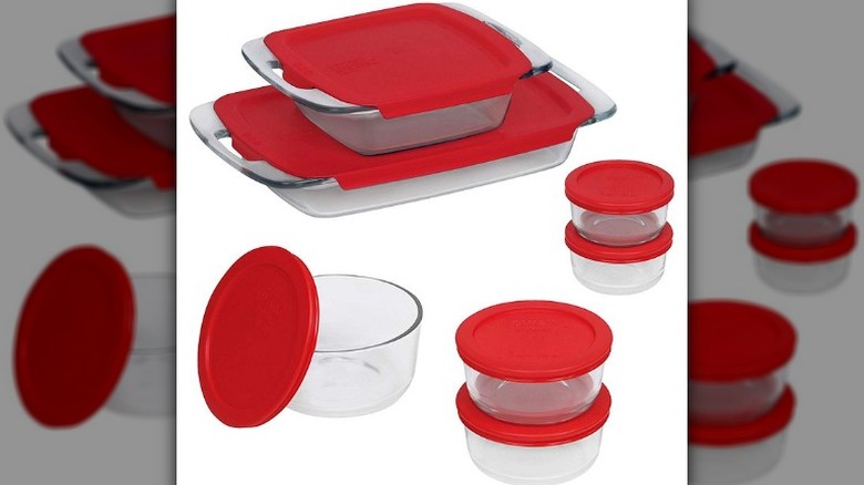 Pyrex bake 'n store set