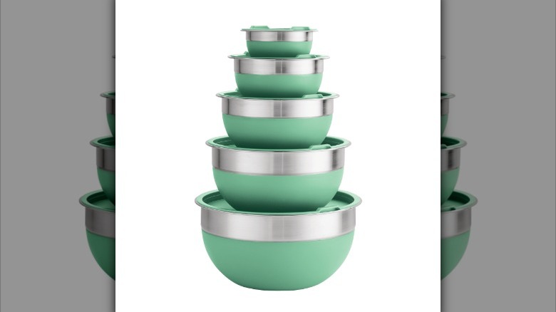 Tramontina stainless steel bowls lids