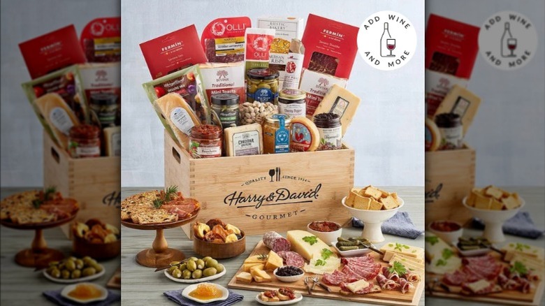 Harry & David gourmet crate items